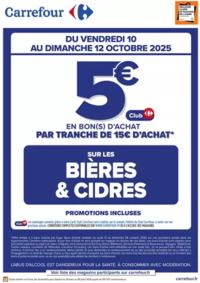 Prospectus Carrefour city PARIS 42 avenue de la Motte Picquet : OPÉRATION BON(S) D’ACHAT BIÈRES ET CIDRES