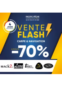 Prospectus Pacific Pêche LIVRY GARGAN : Jusqu'à -70% sur une sélection de grandes marques . Disponible en magasin et sur le web !