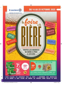 Prospectus E.Leclerc CHATEAUBRIANT : FOIRE A LA BIERE - MIXTE