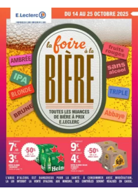 Prospectus E.Leclerc AZAY LE BRULE : FOIRE A LA BIERE - MIXTE