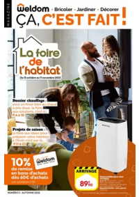 Prospectus Weldom CARRIERES SUR SEINE : La foire de l’habitat
