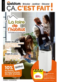 Prospectus Weldom MARCIGNY : La foire de l’habitat