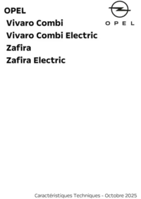 Prospectus Distributeur OPEL GARAGE MATTIODA ET CASTEUR EZANVILLE : Opel Zafira et Vivaro Combi