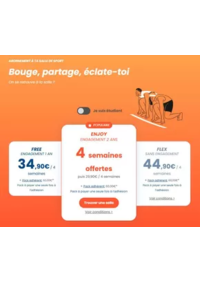Prospectus L'Orange bleue Fitness Strasbourg Av de Colmar : Bouge, partage, éclate-toi