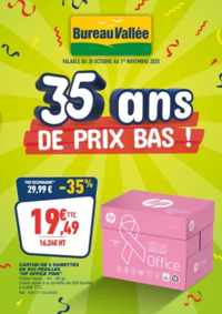 Prospectus Bureau Vallée - Montrouge : 35 ans DE PRIX BAS !
