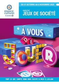 Prospectus Espace culturel E.Leclerc ISSENHEIM : E.Leclerc Espace Culturel GUIDE LUDO & JEUX DE SOCIETE