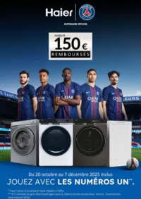 Prospectus Boulanger Libourne : OFFRE Haier: jusqu'à 100€ remboursés !
