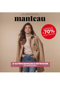 Prospectus Stokomani Fontaine-lès-Dijon : Dépêchez-vous ! Destockage de folie sur les manteaux "Le Comptoir du Manteau" au prix unique de seul
