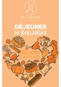 Prospectus Eric Kayser LEVALLOIS PERRET : DELICES D'AUTOMNE
