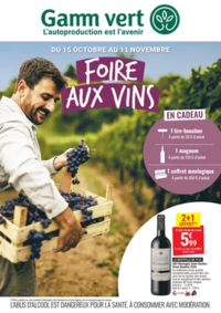Prospectus Gamm vert ALES : Foire aux vins