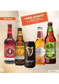 Prospectus Comptoir irlandais Grenoble : Découvrez notre offre exclusive sur les bières : pour 20€ de bières achetées, recevez une bière offe