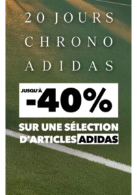 Prospectus Endurance Shop TOULOUSE : Promo adidas : Jusqu'à -40% sur une sélection de produits