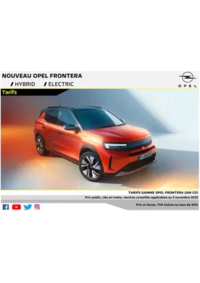 Prospectus Distributeur OPEL GARAGE MATTIODA ET CASTEUR EZANVILLE : Opel Nouveau Frontera