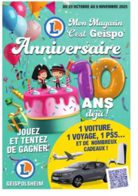 Prospectus E.Leclerc GEISPOLSHEIM : GEDIS ANNIVERSAIRE