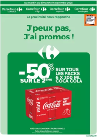 Prospectus Carrefour Contact Potigny : J'PEUX PAS J'AI PROMOS DU 4 AU 16 NOVEMBRE !