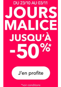 Prospectus Grain de Malice Heyrieux : Jours malice Jusq'à -50%