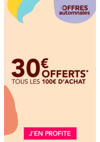 Prospectus La Compagnie du Lit Versailles/Le Chesnay : Profitez de 30€ de remise tous les 100€ d'achat sur de nombreux matelas, sommiers, ensembles literie