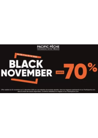 Prospectus Pacific Pêche NANTES - ST HERBLAIN : Offre spéciale Black Friday sur tous les types de pêche