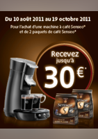 Senseo : recevez jusqu' à 30 € - Connexion